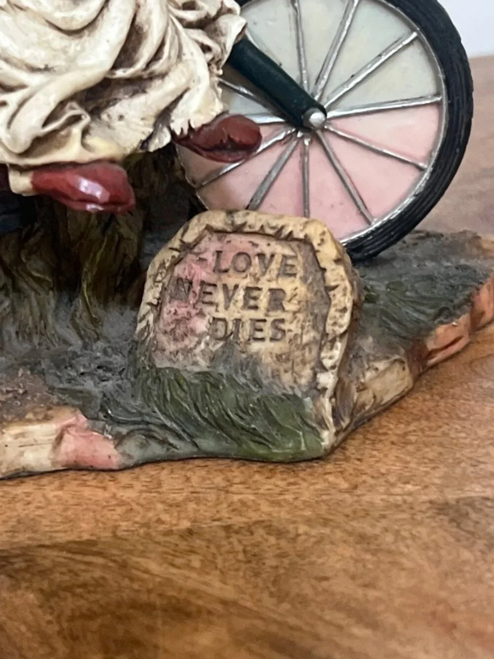 Love Never Dies Skeleton Couple On Bicycle Figurine By Pacific Giftware